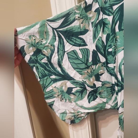 Baltic Born Green & White Tropical Print Jumpsuit - Picture 3 of 7